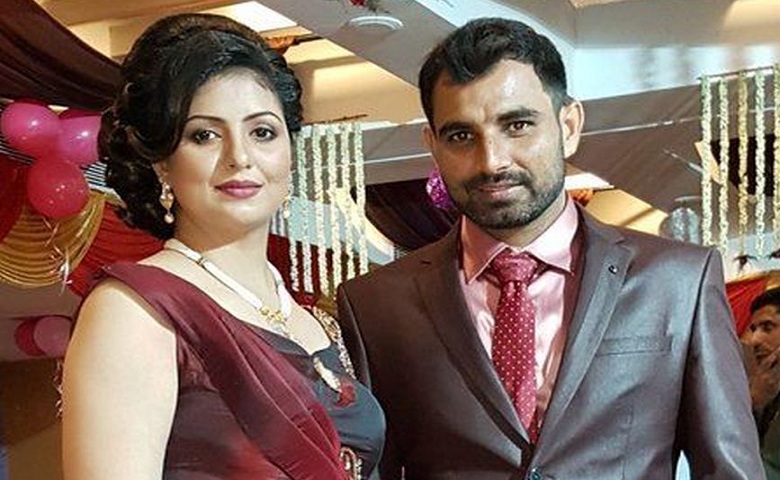 Mohammed Shami with wife