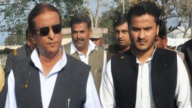 Azam Khan and son Abdullah Azam