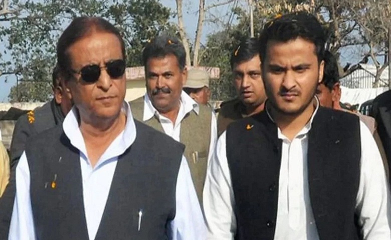 Azam Khan and son Abdullah Azam