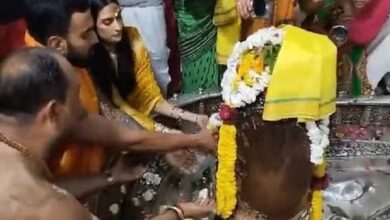 KL Rahul in Ujjain Mahakal main