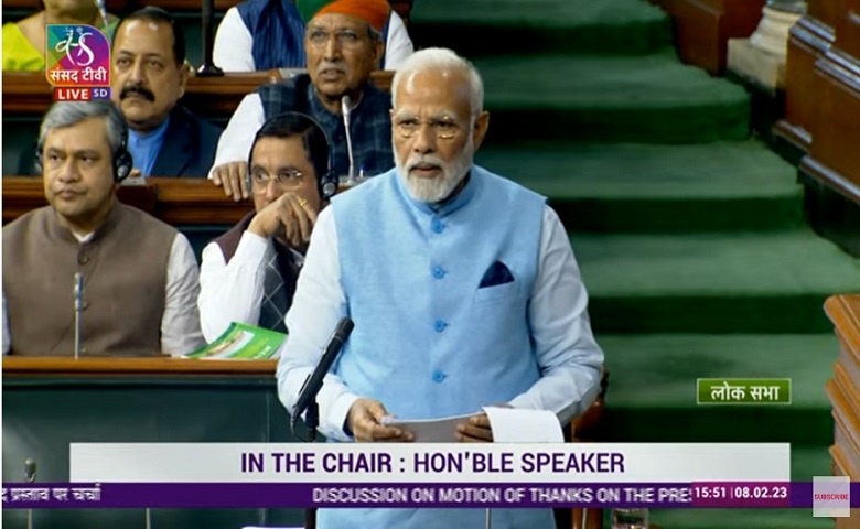 PM MOdi in lok sabha