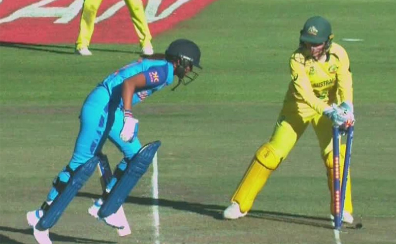 Harmanpreet run out