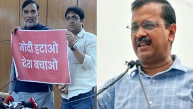 Arvind Kejriwal on PM MODI Poster