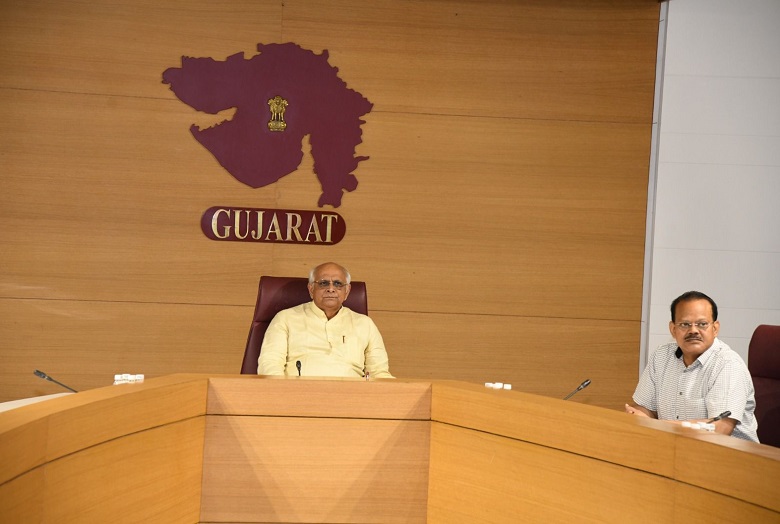 CM Meating on rain Gujarat