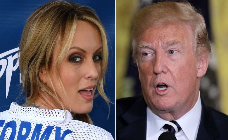 Donald Trump and adult star Stormy Daniels