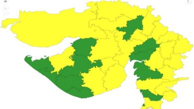 Gujarat Map on Rain