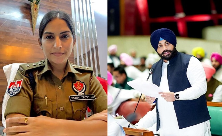 Harjot Bains and IPS Dr Jyoti Yadav