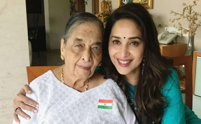 Madhuri with mother Snehlata Dixit