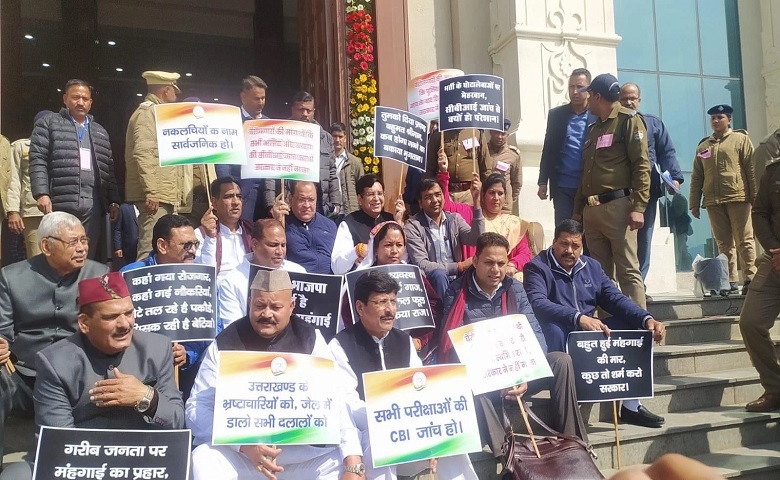 Uttarakhand Congress Protest