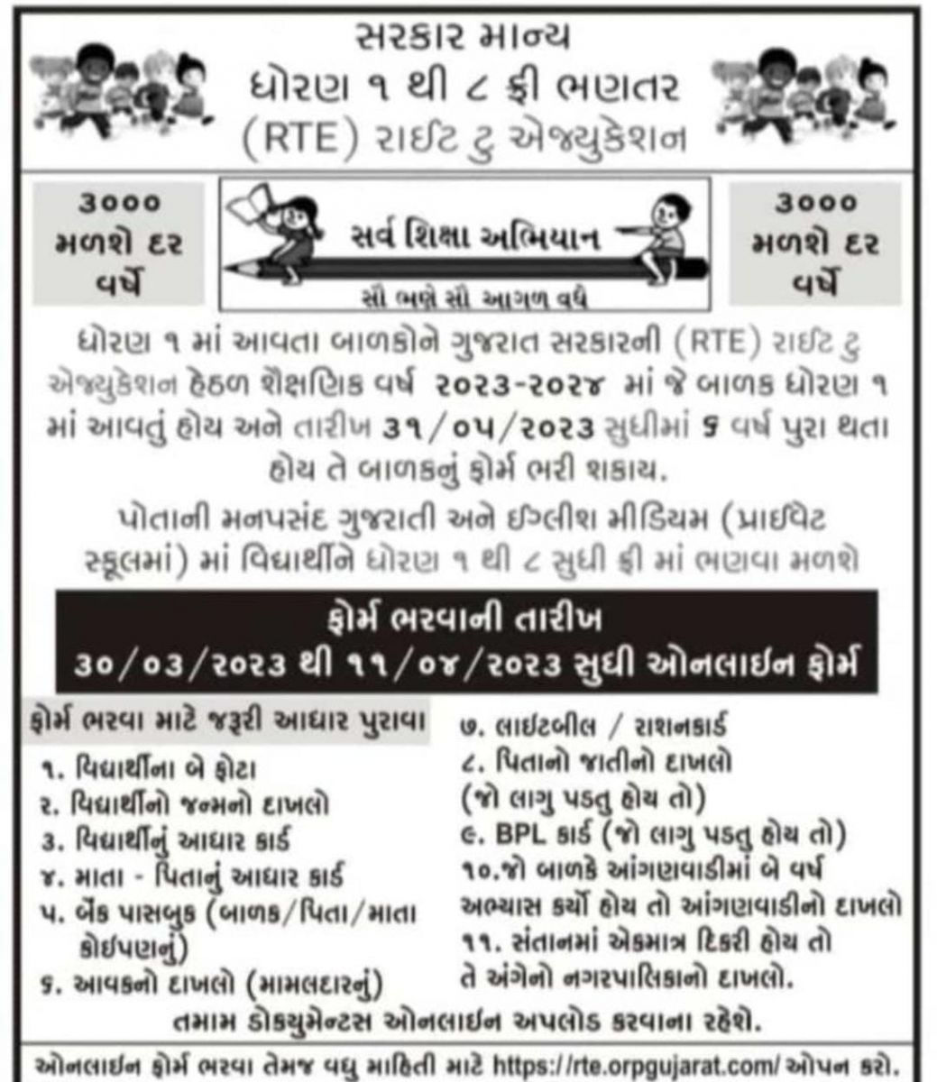 RTE પ્રવેશ-humdekhengenews