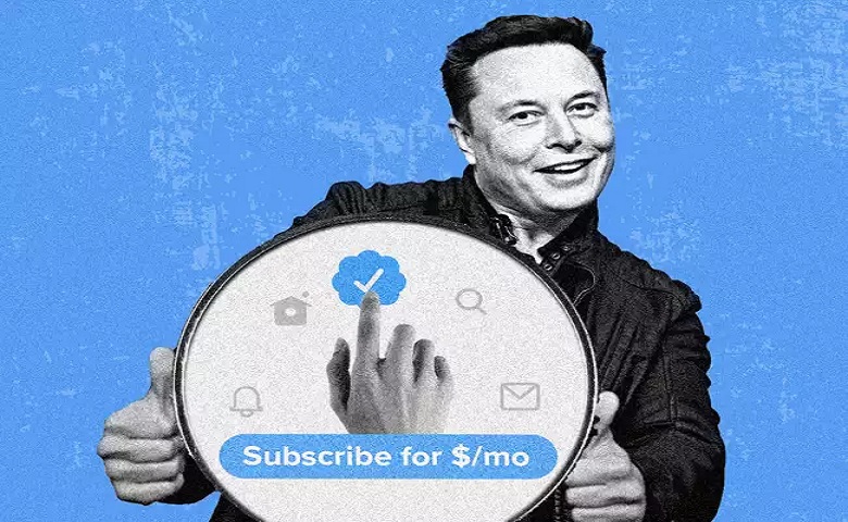 Elon Musk on Twitter Blue Tick