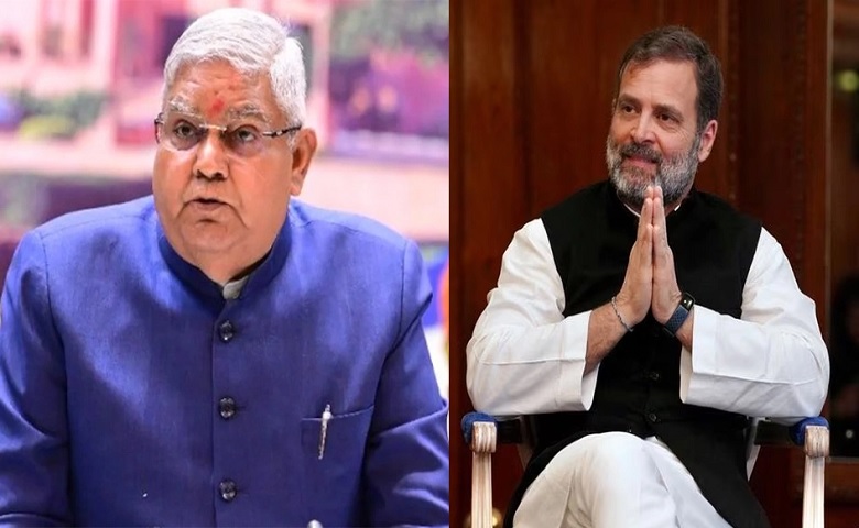 Jagdeep Dhankhar and Rahul Gandhi