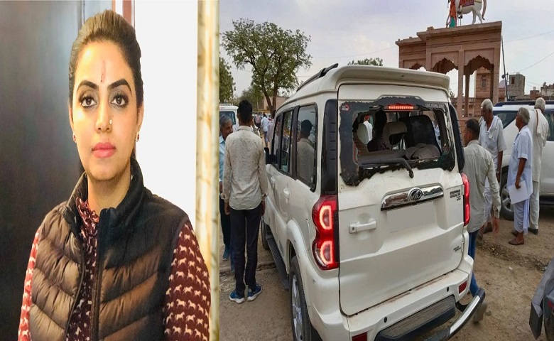 MLA Divya Maderna's car attacked