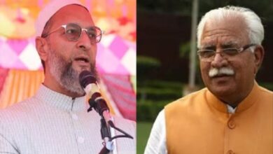 Owaisi and Manohar Lal Khattar