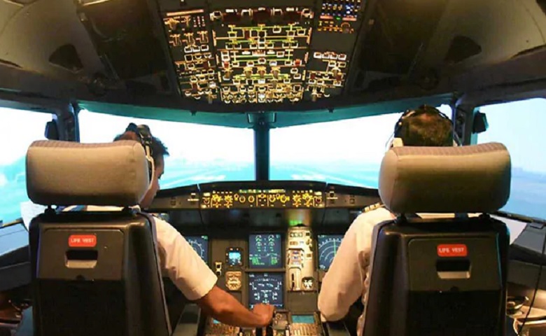 Air India flight cockpit