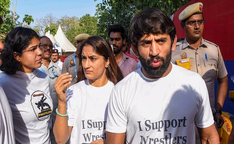 Delhi Wrestlers Protest