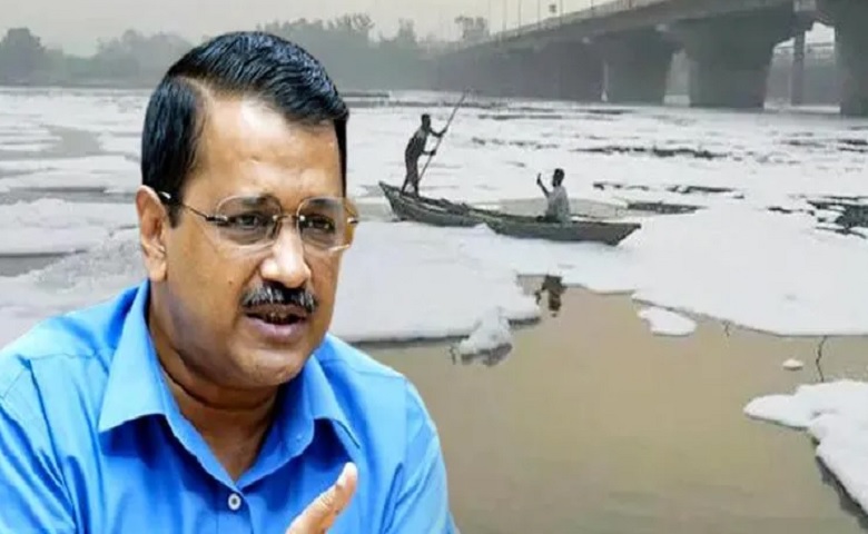 Kejriwal and Yamuna river