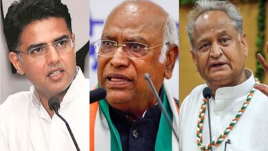 Sachin Pilot, Kharge and Ashok Gehlot