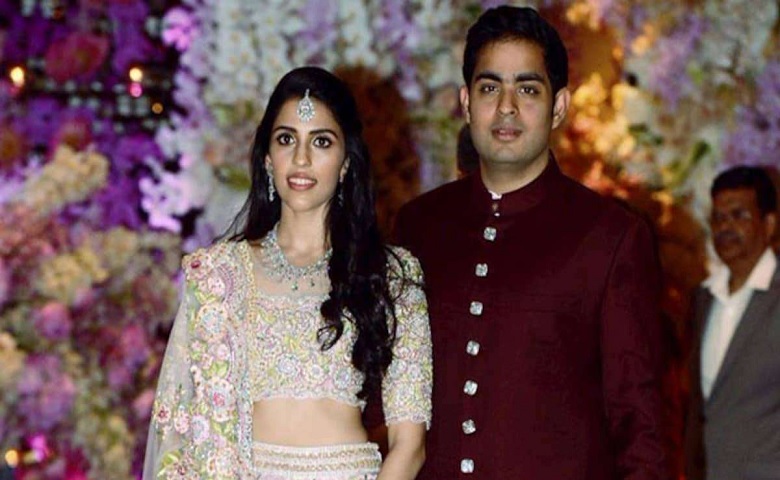 Shloka and Akash Ambani