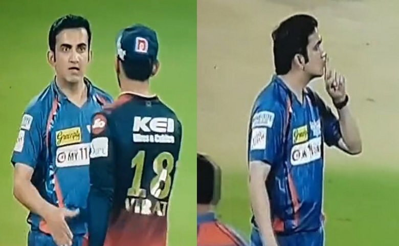 Virat Kohli and Gautam Gambhir fight