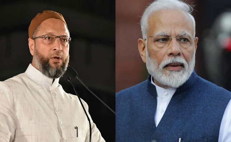 Asaduddin Owaisi and PM Modi