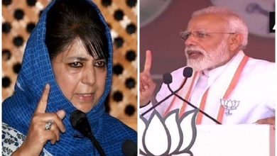 Mehbooba Mufti and PM Modi