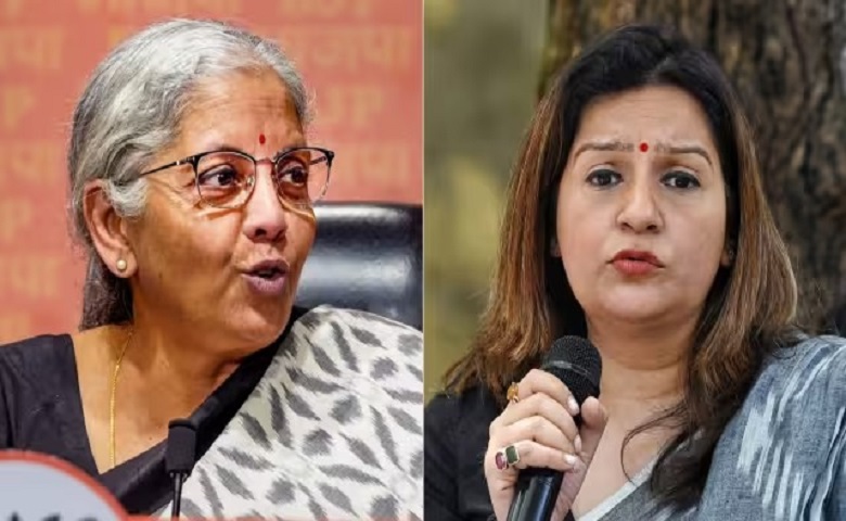 Nirmala Sitharaman and Priyanka Chaturvedi