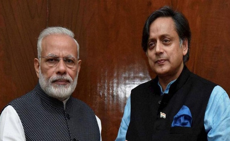 PM MODI and Shashi Tharoor