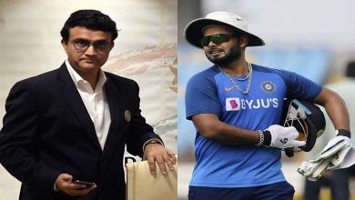 Sourav Ganguly and Rishabh Pant