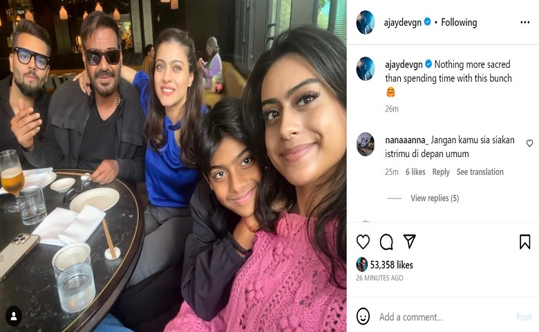 Ajay Devgn shared family photo