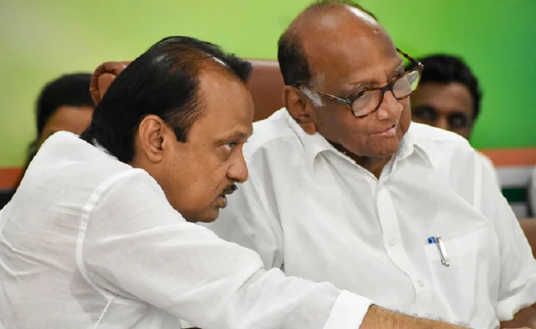 Ajit Pawar and Sharad Pawar