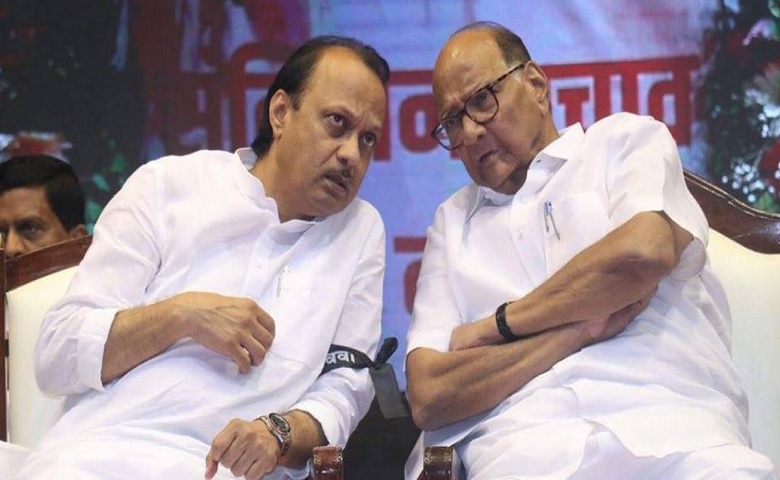 Ajit Pawar and Sharad Pawar