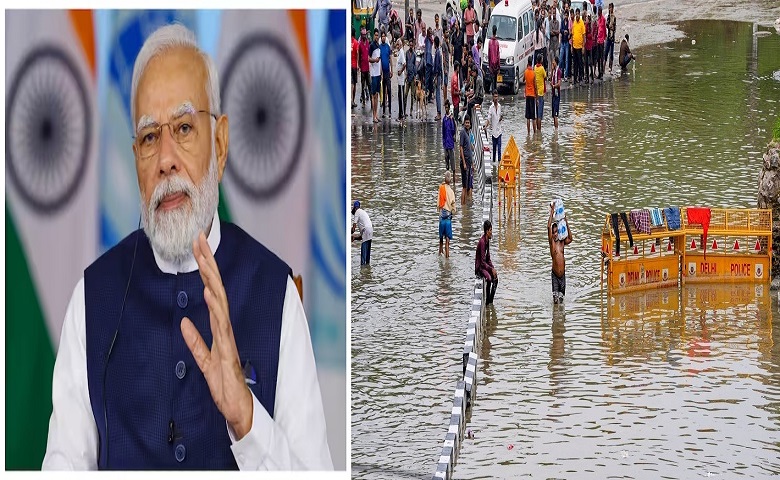 PM MODI on delhi rain