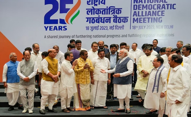 PM Modi with NDA MLAs