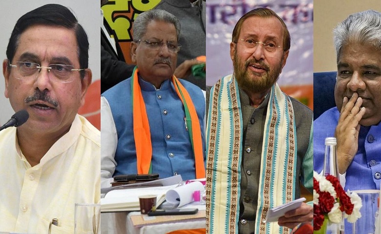 Pralhad Joshi, OP Mathur, Javadekar, Bhupender Yadav