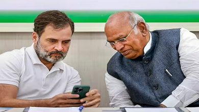 Rahul Gandhi and Mallikarjun Kharge