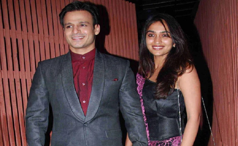 Vivek Oberoi with wife