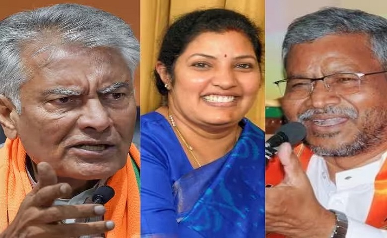 Sunil Jakhar, D Purandeshwari and Babulal Marandi