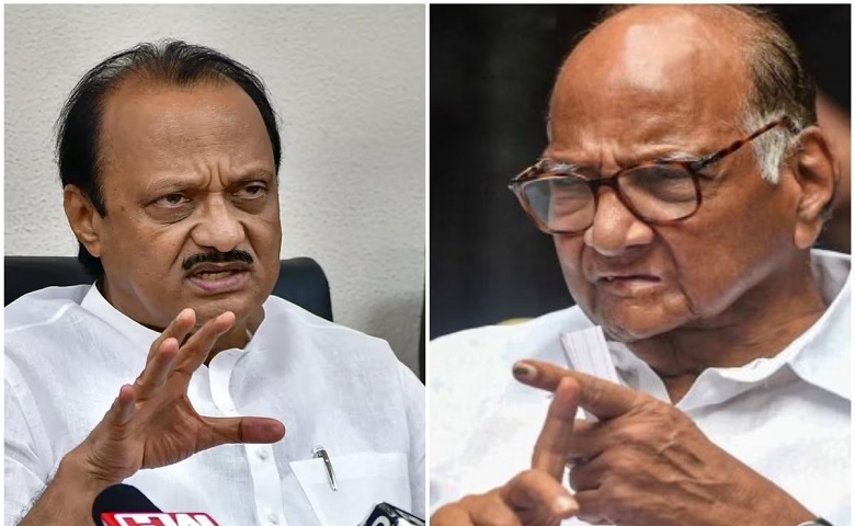 Ajit Pawar and Sharad Pawar