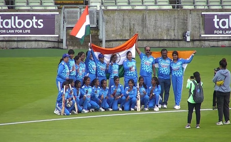 Indian women blind cricket team