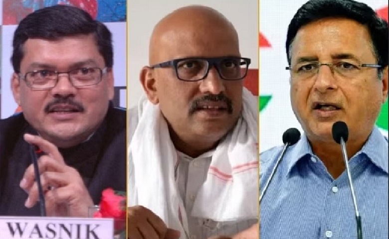 Mukul Wasnik, Ajai Rai and Surjewala