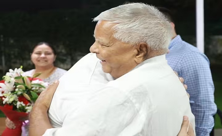 Rahul Gandhi and Lalu Yadav