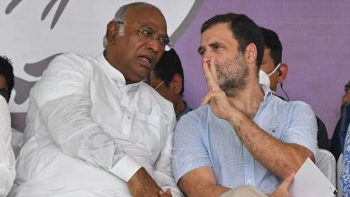 Mallikarjun Kharge and Rahul Gandhi