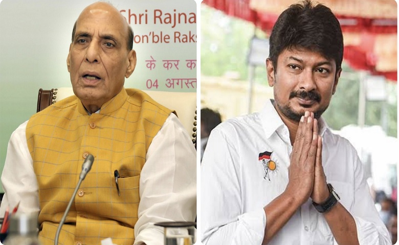 Rajnath Singh and Udhayanidhi Stalin