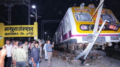 Train accident in Mathura