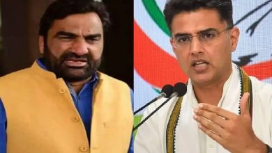 Hanuman Beniwal and Sachin Pilot