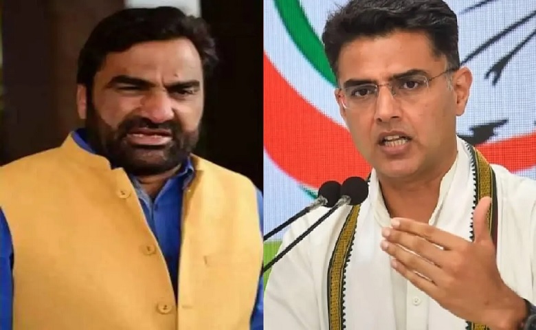 Hanuman Beniwal and Sachin Pilot