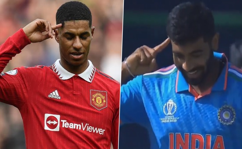 Marcus Rashford and Jasprit Bumrah