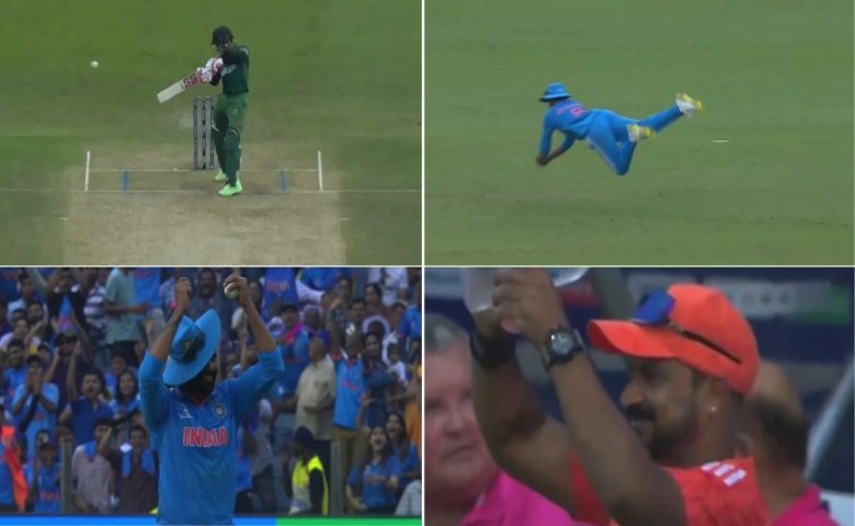 Ravindra Jadeja caught a wonderful catch