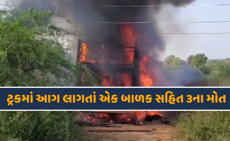 ટ્રકમાં આગ-HDNEWS